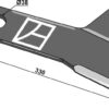 Kniv 330mm, venstre
