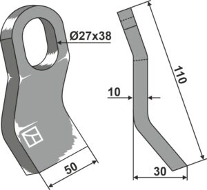 Slagle 110x60mm