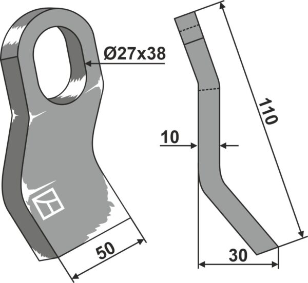 Slagle 110x60mm