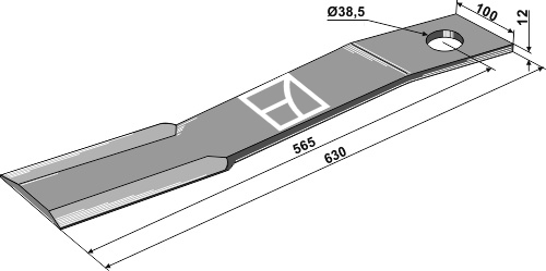 Kniv 630mm