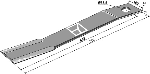 Kniv 710mm
