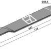 Kniv 710mm - højre