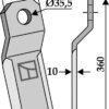 Bio kniv 360x100mm
