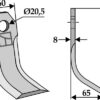 Y- kniv 150x60mm