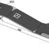 Kniv 560mm - højre