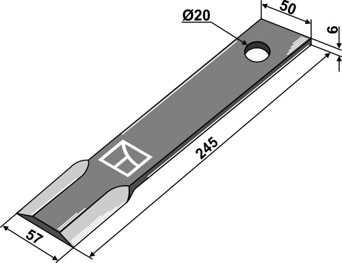Kniv 245mm