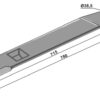 Kniv 780mm - venstre