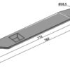Kniv 780mm - højre