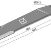 Kniv 635mm - venstre