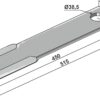 Kniv 515mm