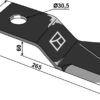 Slagle 265x75mm - højre