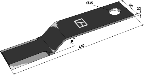 Slagle 440x80mm