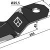 Slagle 205x75mm - venstre