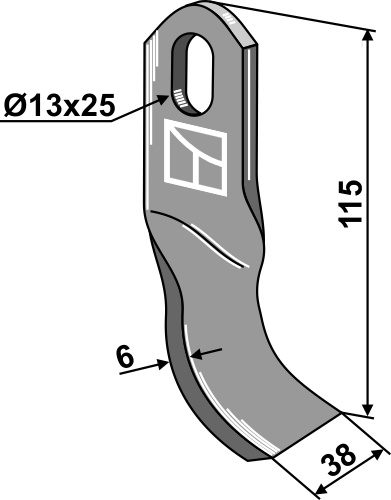 Slagle 115x38mm