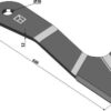 Kniv 668mm - venstre