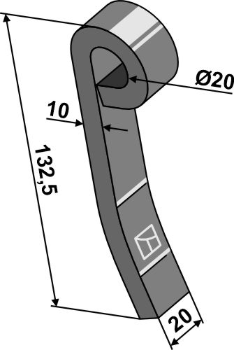 Slagle 132,5x20mm