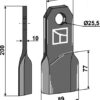 Bio kniv 200x70mm, højre