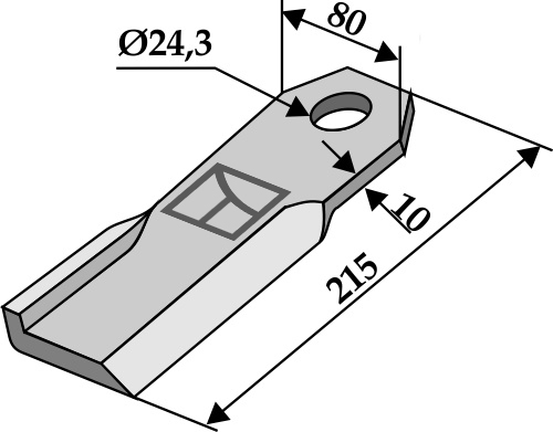 Slagle 215x80mm