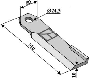 Slagle 310x80mm