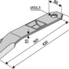 Slagle 420x80mm