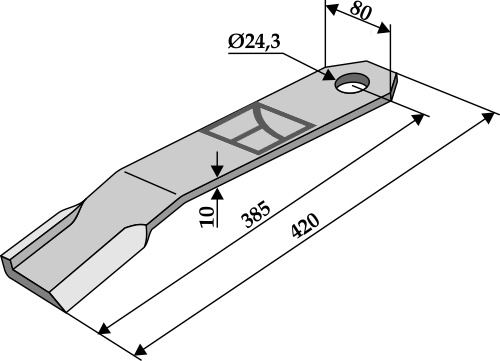 Slagle 420x80mm