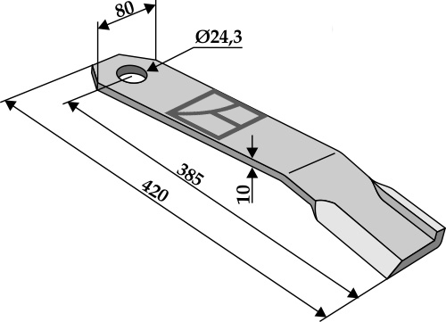 Slagle 420x80mm