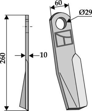 63-ind-45-l Slagle 260x60mm