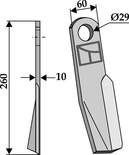 Slagle 260x60mm