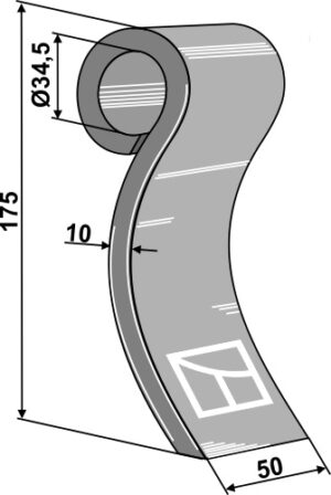 Slagle 175x50mm