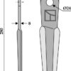 Slagle 280x70mm - venstre