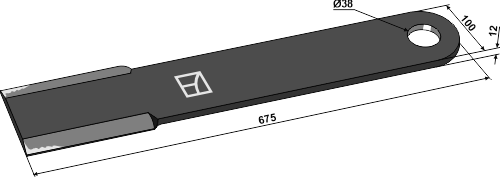 Snitter-kniv 675mm