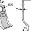 Y- kniv 190x60mm