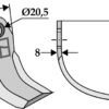 L - kniv 120x61mm