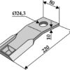 Slagle 220x80mm