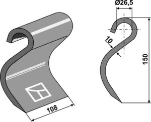 Slagle 150x108mm