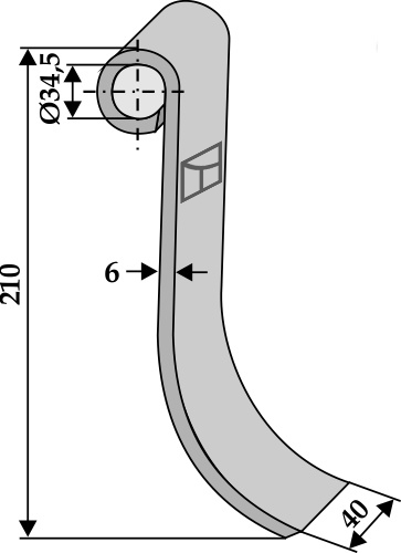 Slagle 210x40mm