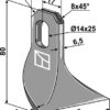 Slagle 80x36mm