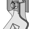 Slagle m. holder og bolt