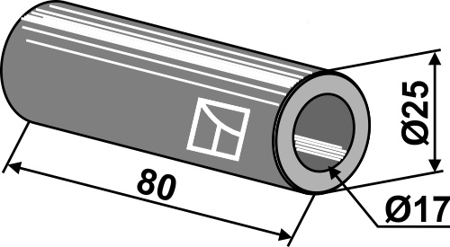 Bøsning 80xØ17xØ25