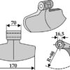 Hammerslagle 170x70mm