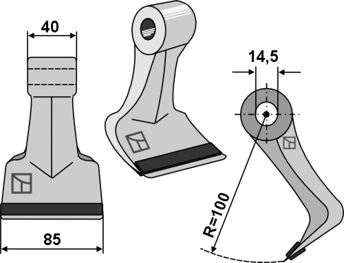 Hammerslagle 85x40mm - PTA