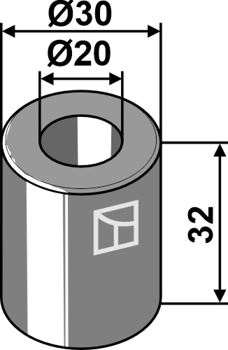 Bøsning 32xØ20xØ30