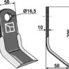 Y- kniv 200x50mm
