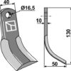 Y- kniv 135x40mm