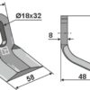 Y-kniv 70x40mm