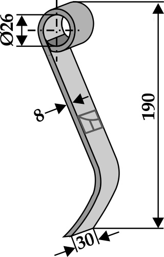 Slagle 190x30mm