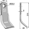 Y-kniv 214x65mm