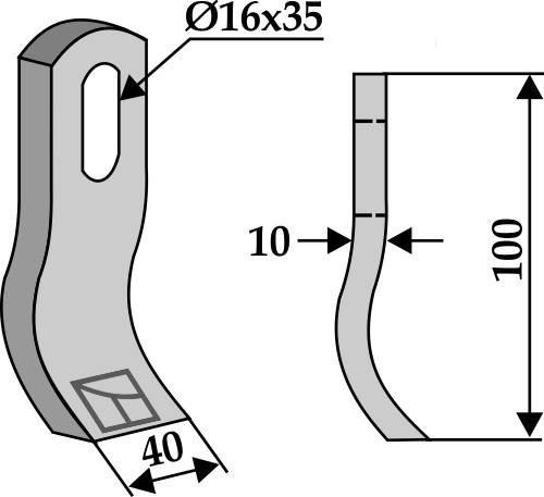Slagle 100x40mm