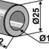 Bøsning 22xØ14,5xØ25