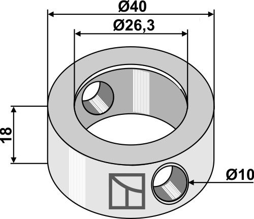 Stopring 18xØ26,3xØ40
